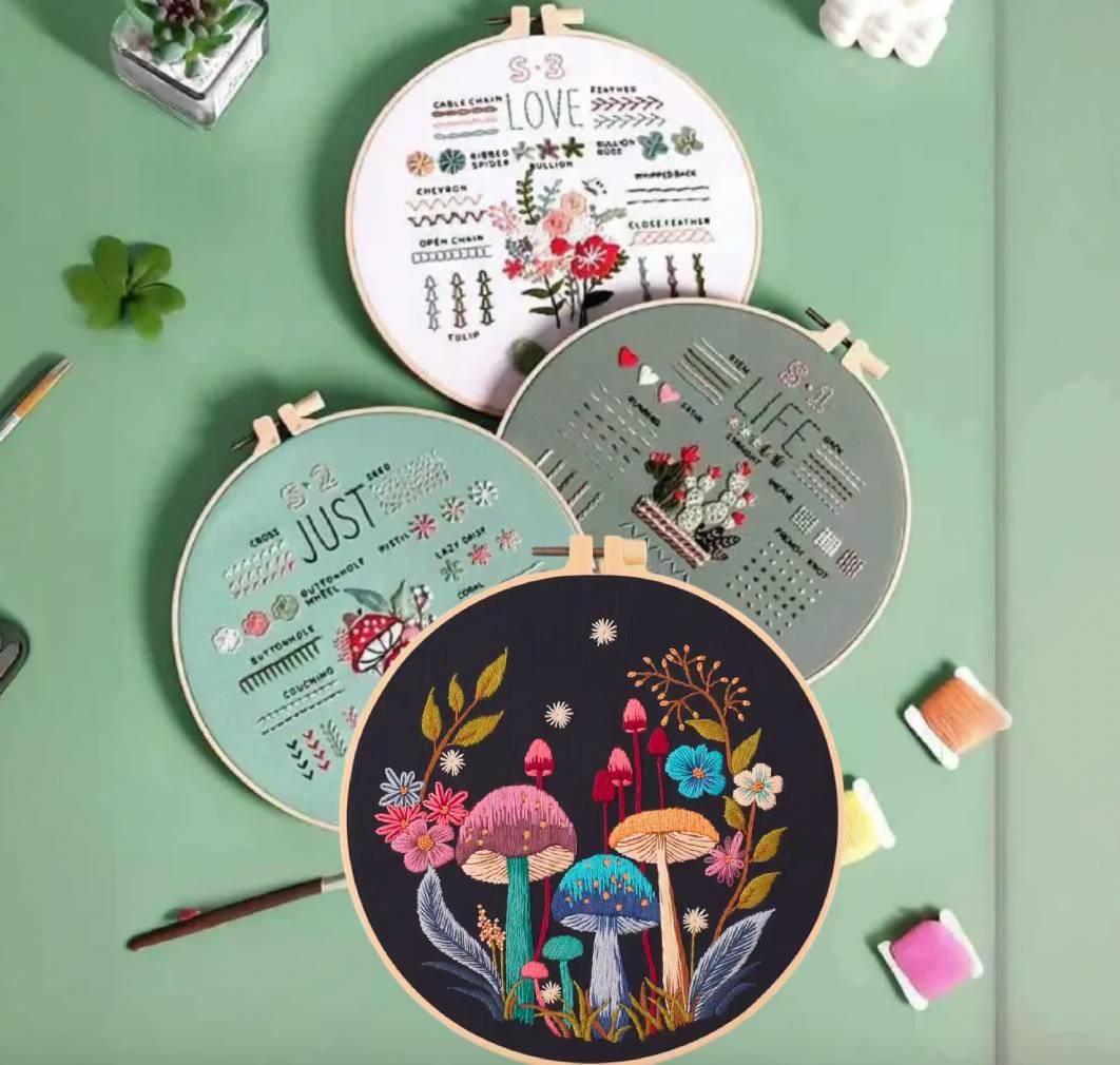 CraftHoop 3-Piece Learn & Stitch Kit