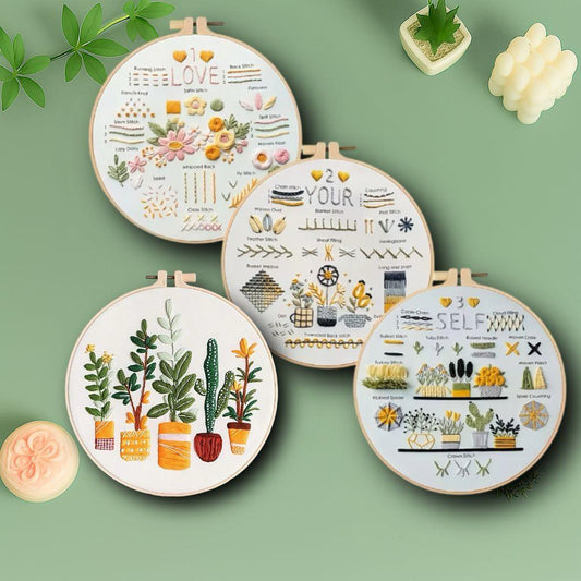 CraftHoop โLove Yourselfโ Beginner Embroidery Kit