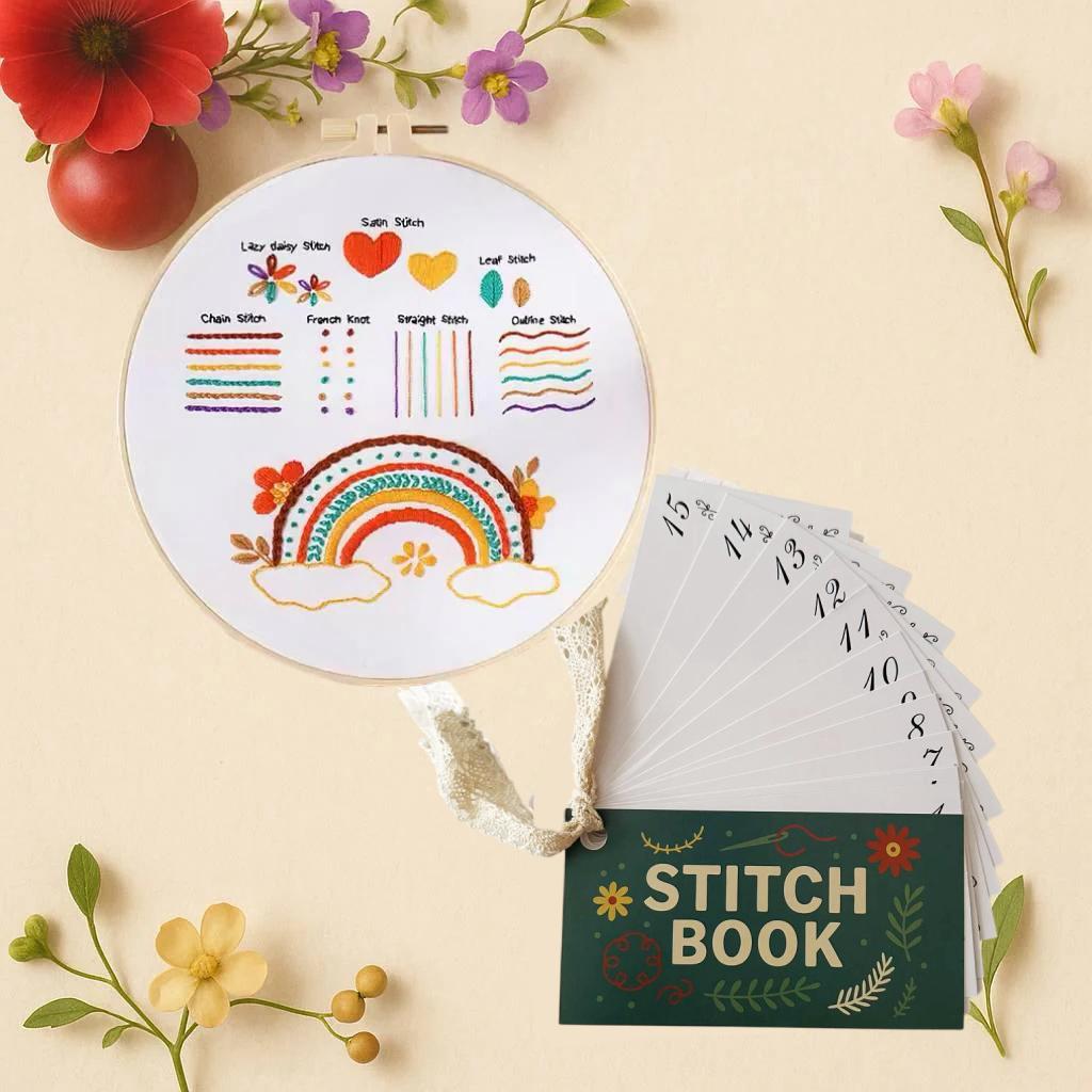 CraftHoop Japanese-Inspired Stitch Book & Learning Practice Set