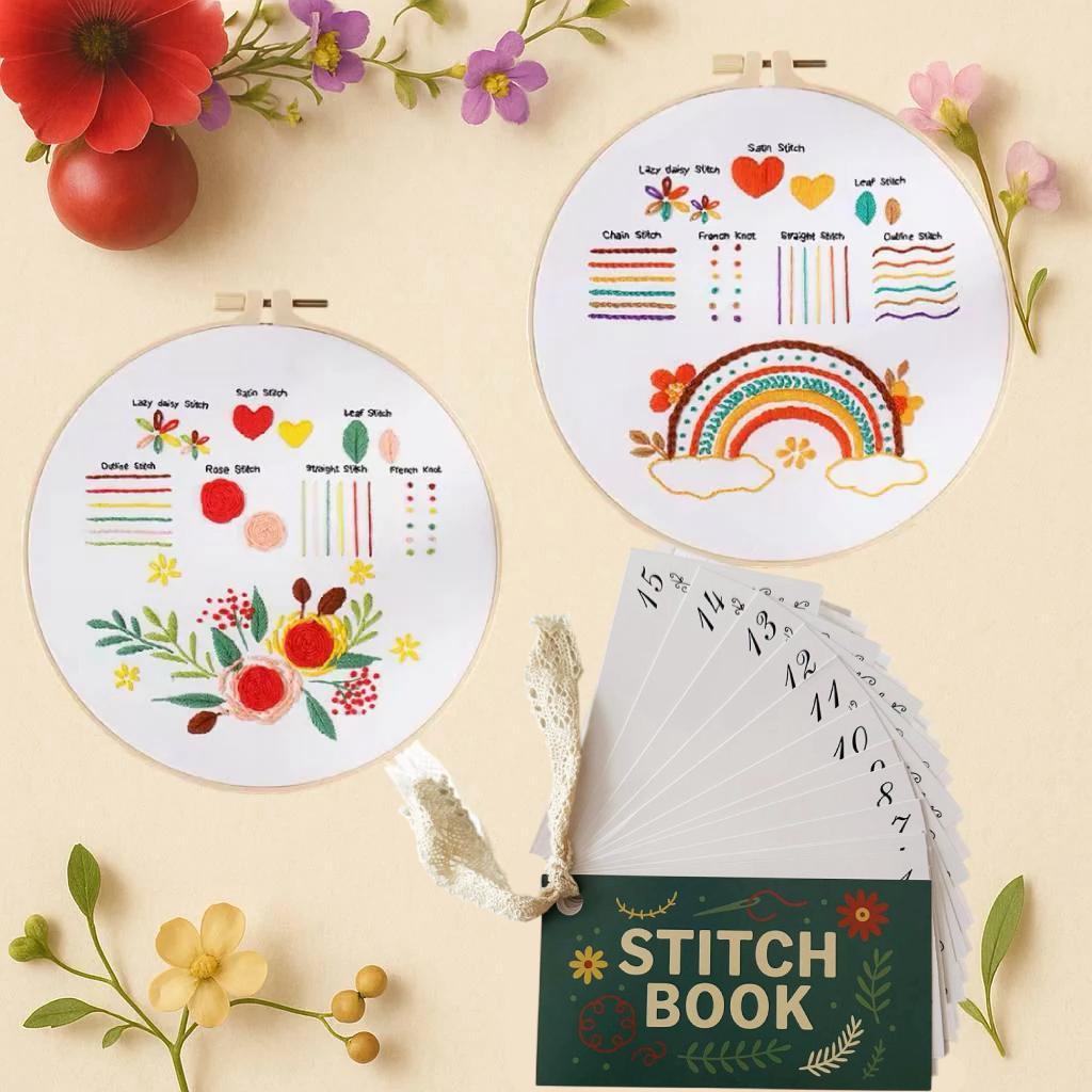 CraftHoop Japanese-Inspired Stitch Book & Learning Practice Set