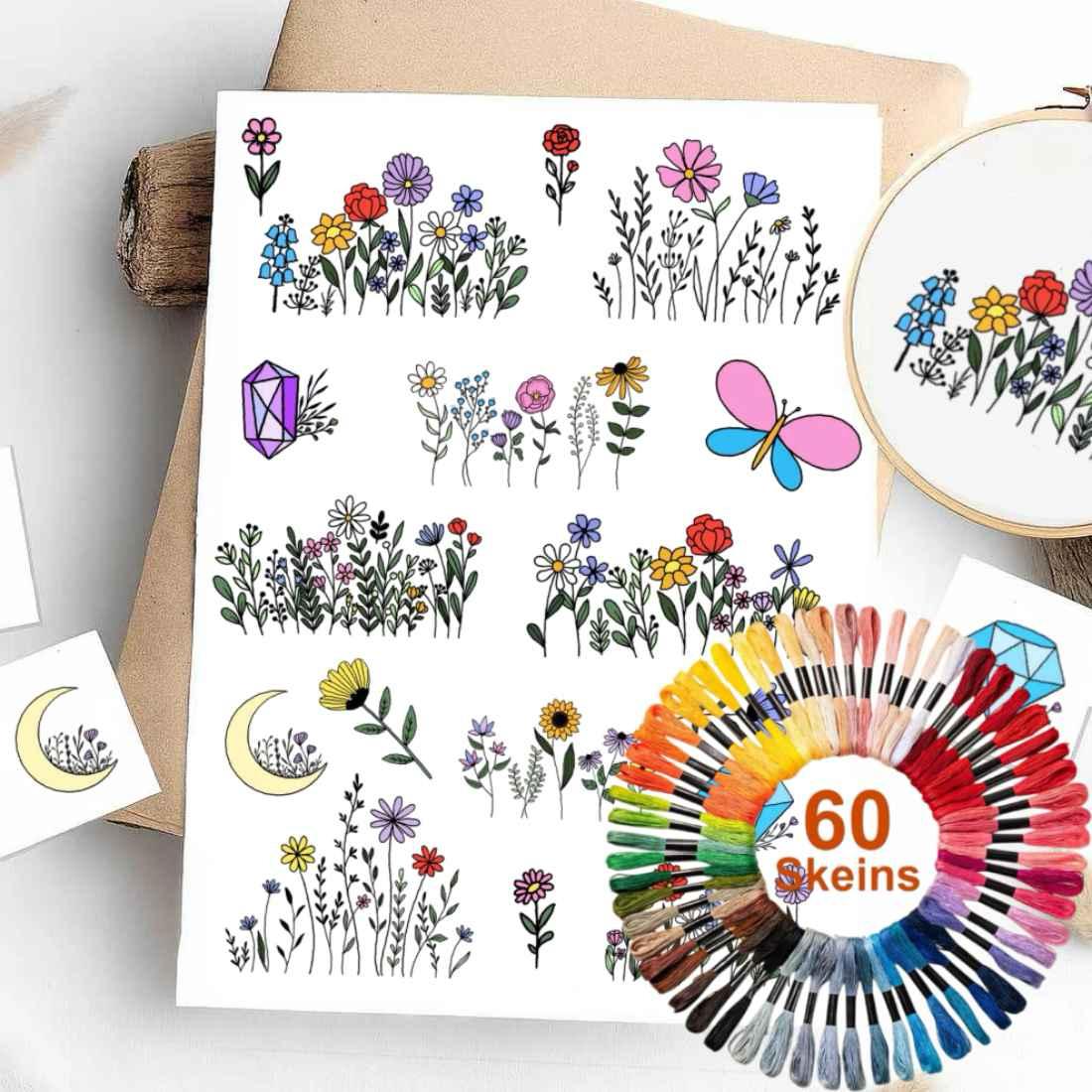 Colorful Stick & Stitch Patterns β Water-Soluble Transfers