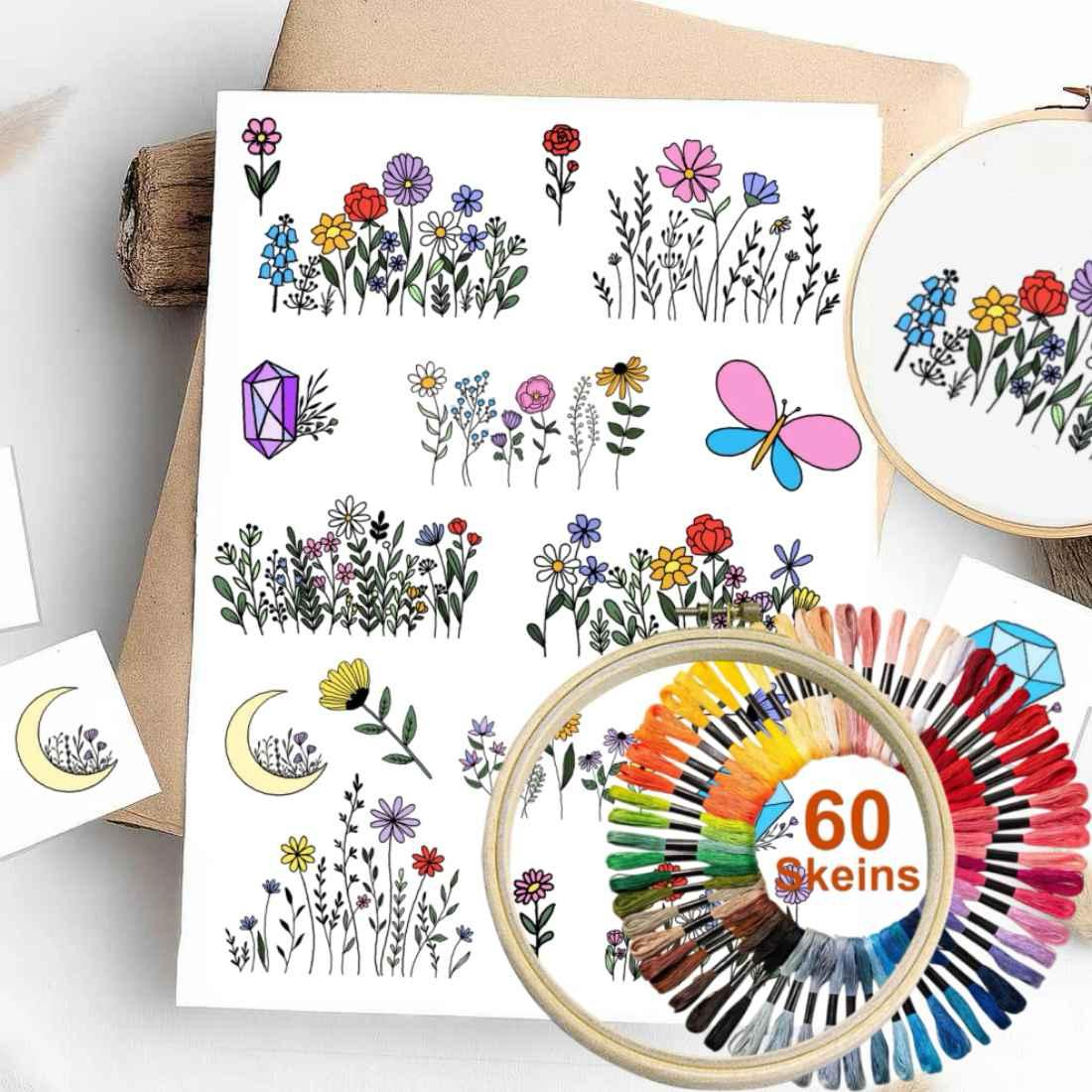 Colorful Stick & Stitch Patterns β Water-Soluble Transfers