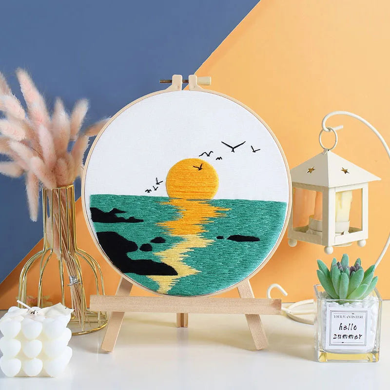 CraftHoop Celestial Landscapes Embroidery Kit