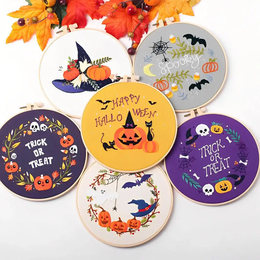 CraftHoop Halloween Spirit Embroidery Kit
