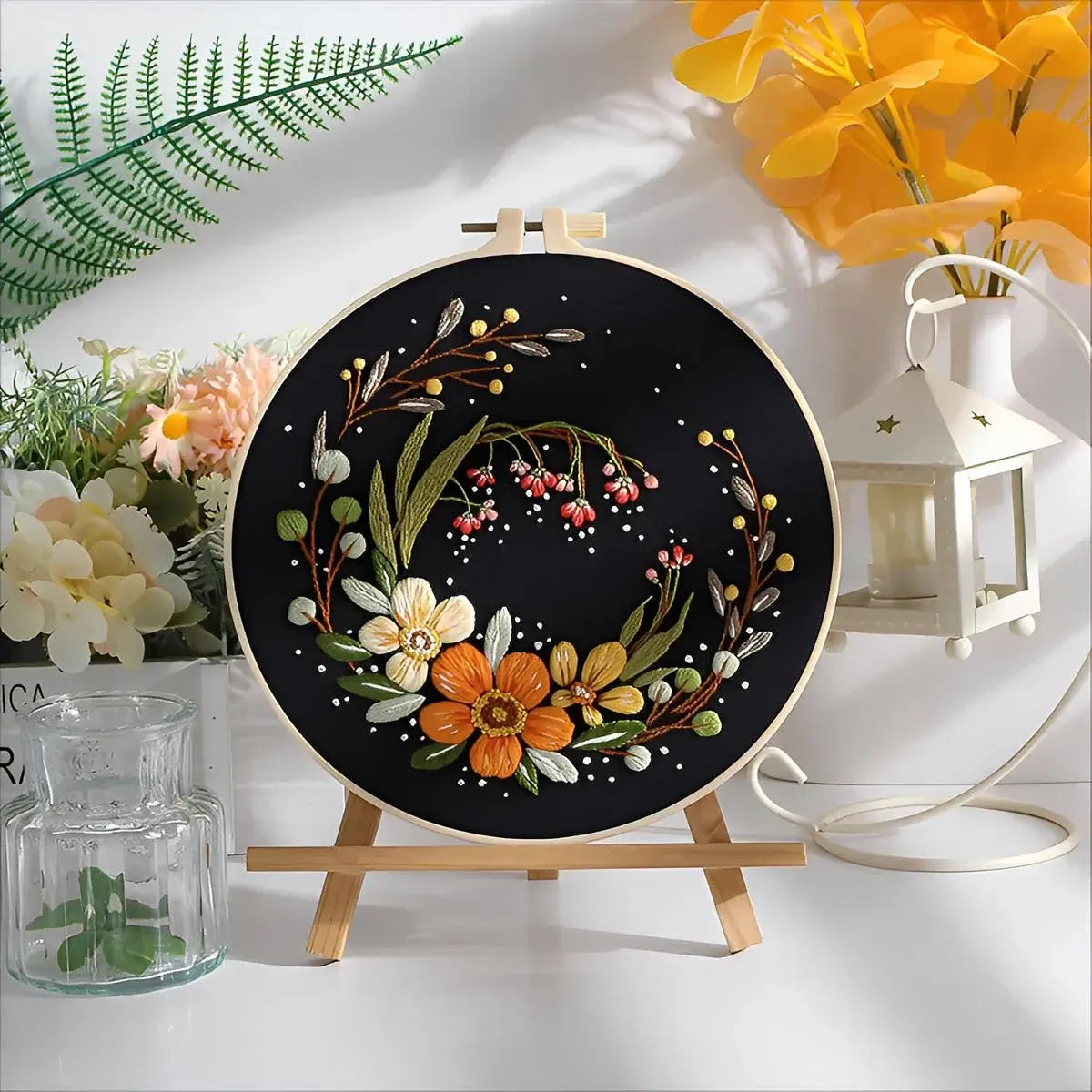 CraftHoop Twilight Petals Embroidery Kit