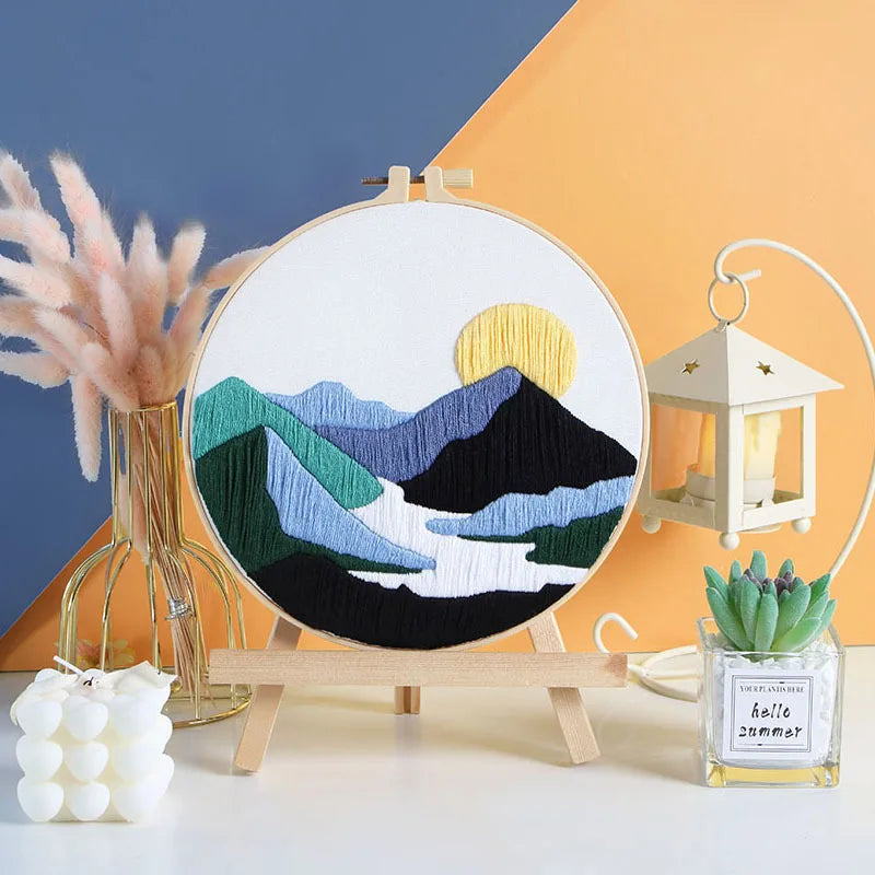 CraftHoop Celestial Landscapes Embroidery Kit