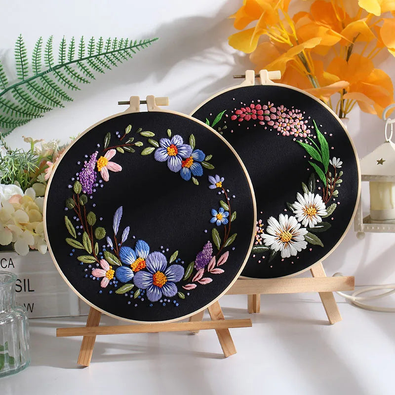 CraftHoop Twilight Petals Embroidery Kit