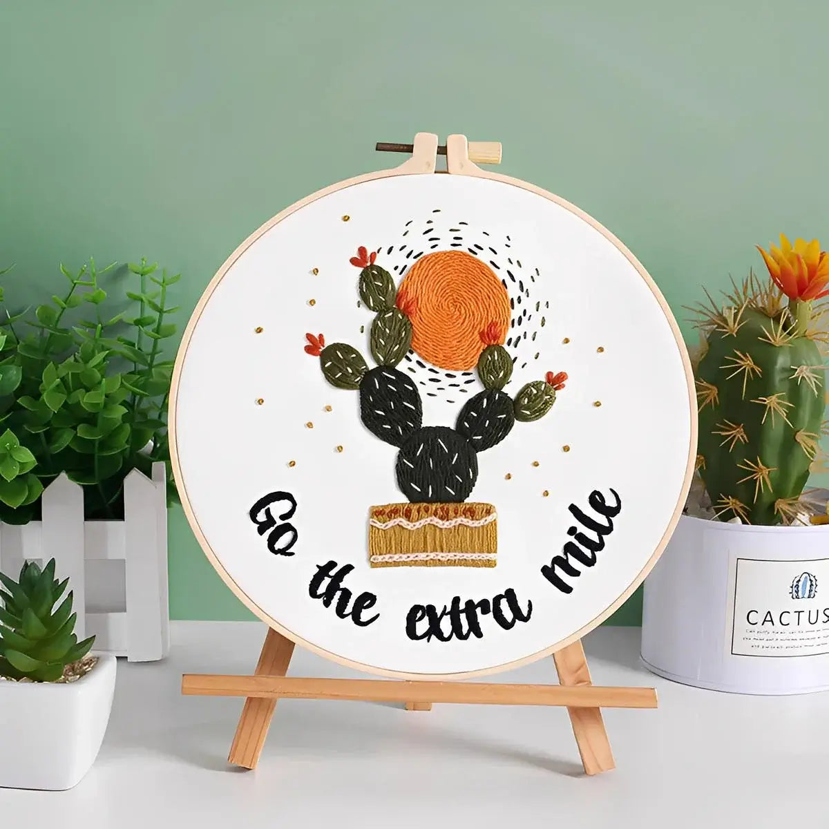 CraftHoop Cactus Humor Embroidery Kit