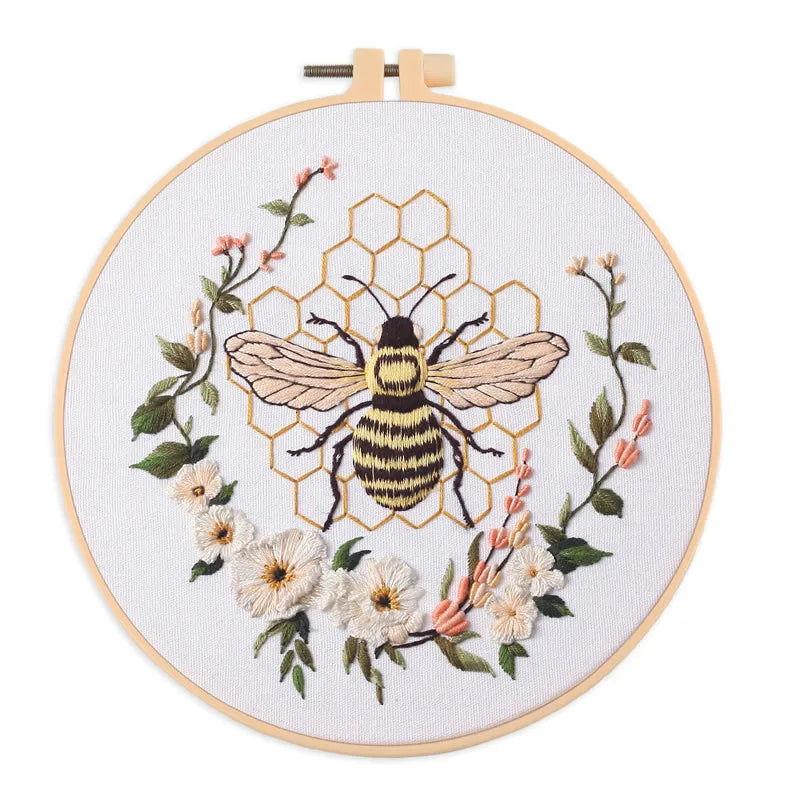 CraftHoop Bee & Bloom Embroidery Kit