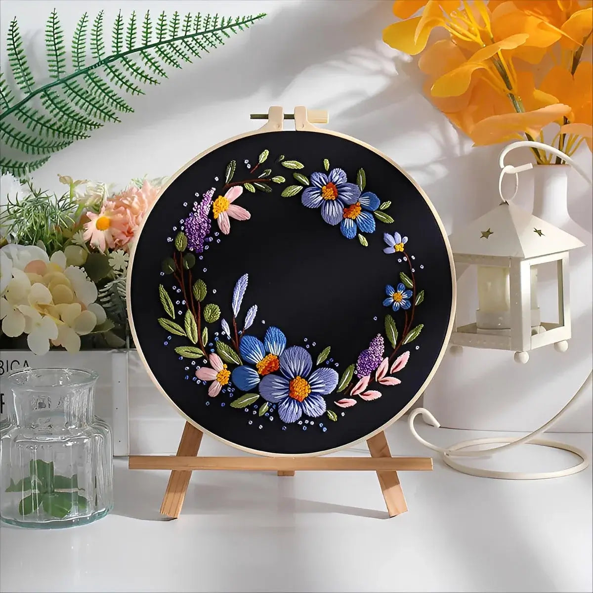 CraftHoop Twilight Petals Embroidery Kit