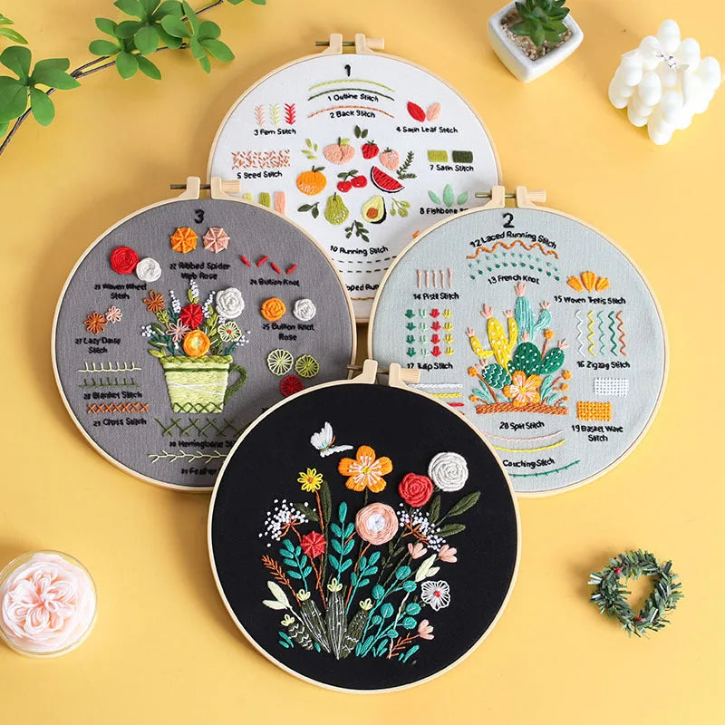 CraftHoop Fruity Florals Beginner Kit