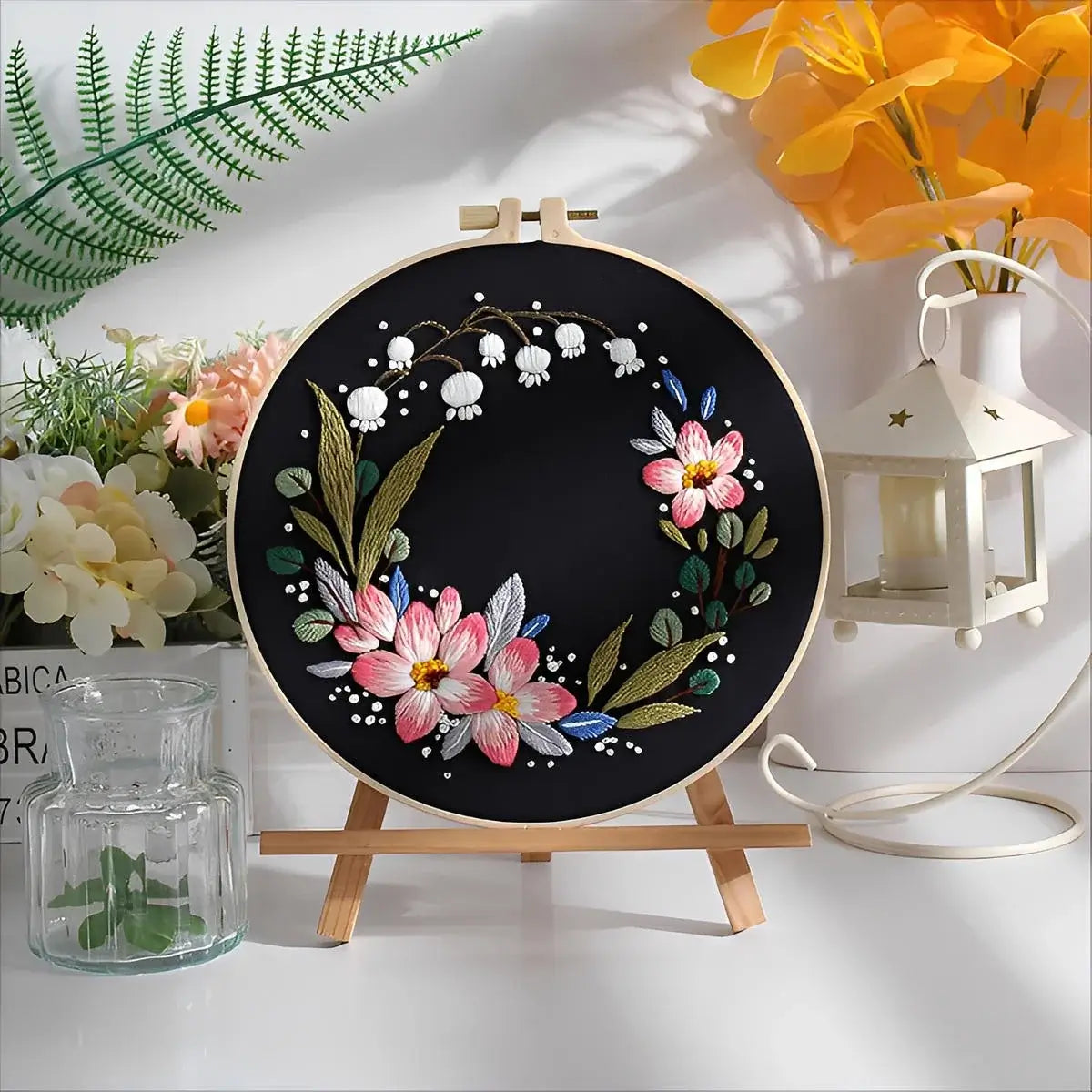 CraftHoop Twilight Petals Embroidery Kit