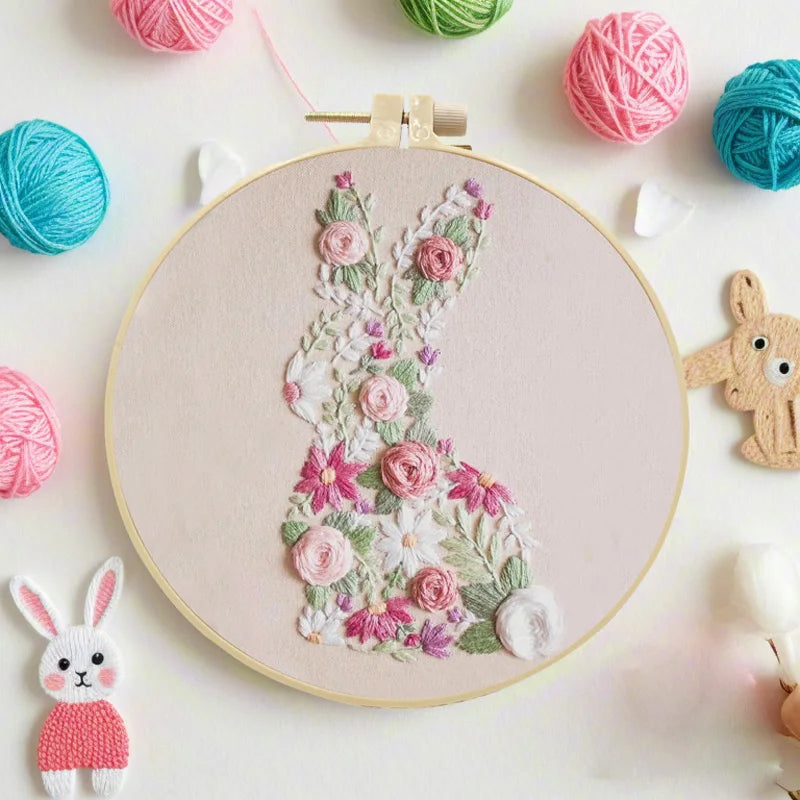 CraftHoop Easter Bunny Embroidery Kit