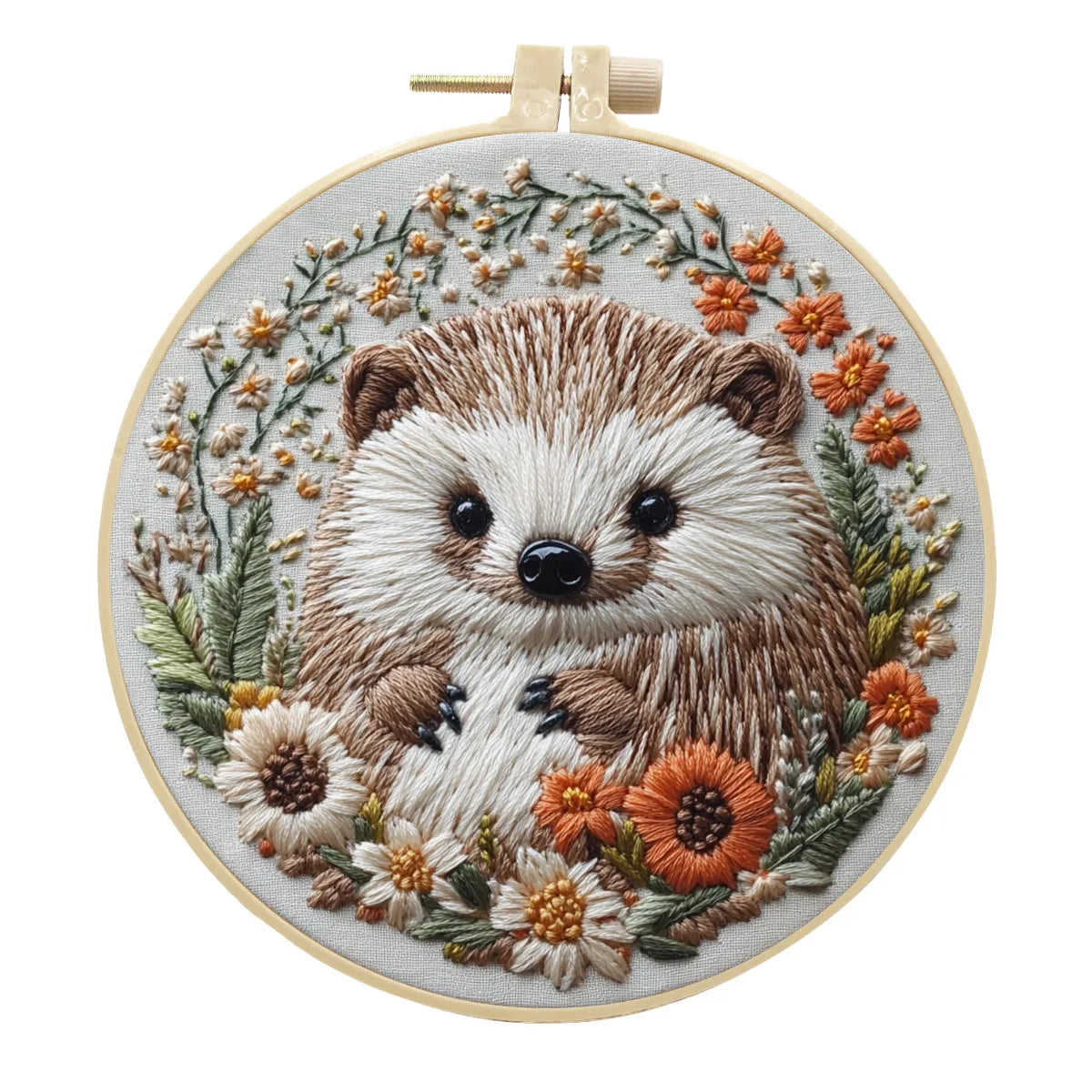 CraftHoop Hedgehog in Bloom Embroidery Kit