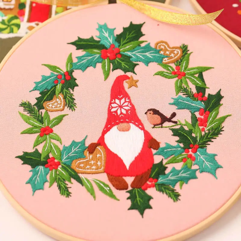 CraftHoop Christmas Cheer Embroidery Kit
