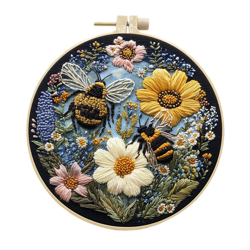CraftHoop Buzz & Bloom Embroidery Kit