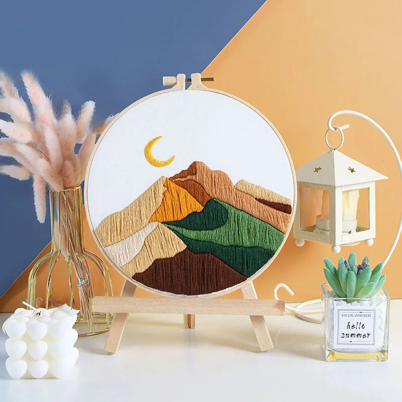 CraftHoop Celestial Landscapes Embroidery Kit