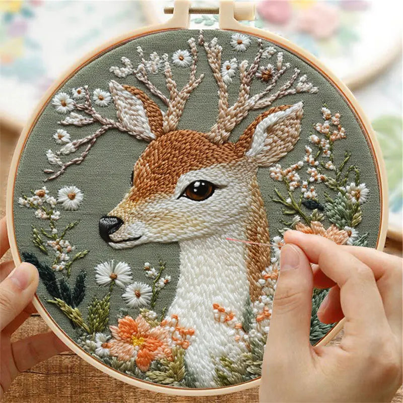 CraftHoop Forest Deer Embroidery Kit