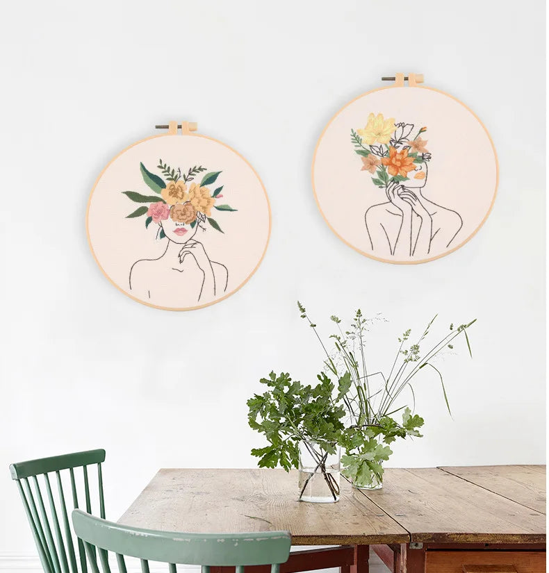 CraftHoop Floral Muse Embroidery Kit