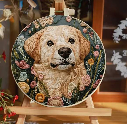 CraftHoop Dog Lovers Embroidery Kit