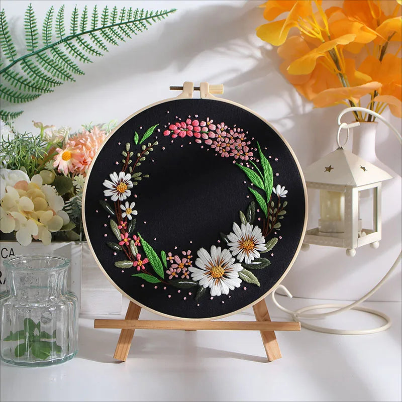 CraftHoop Twilight Petals Embroidery Kit