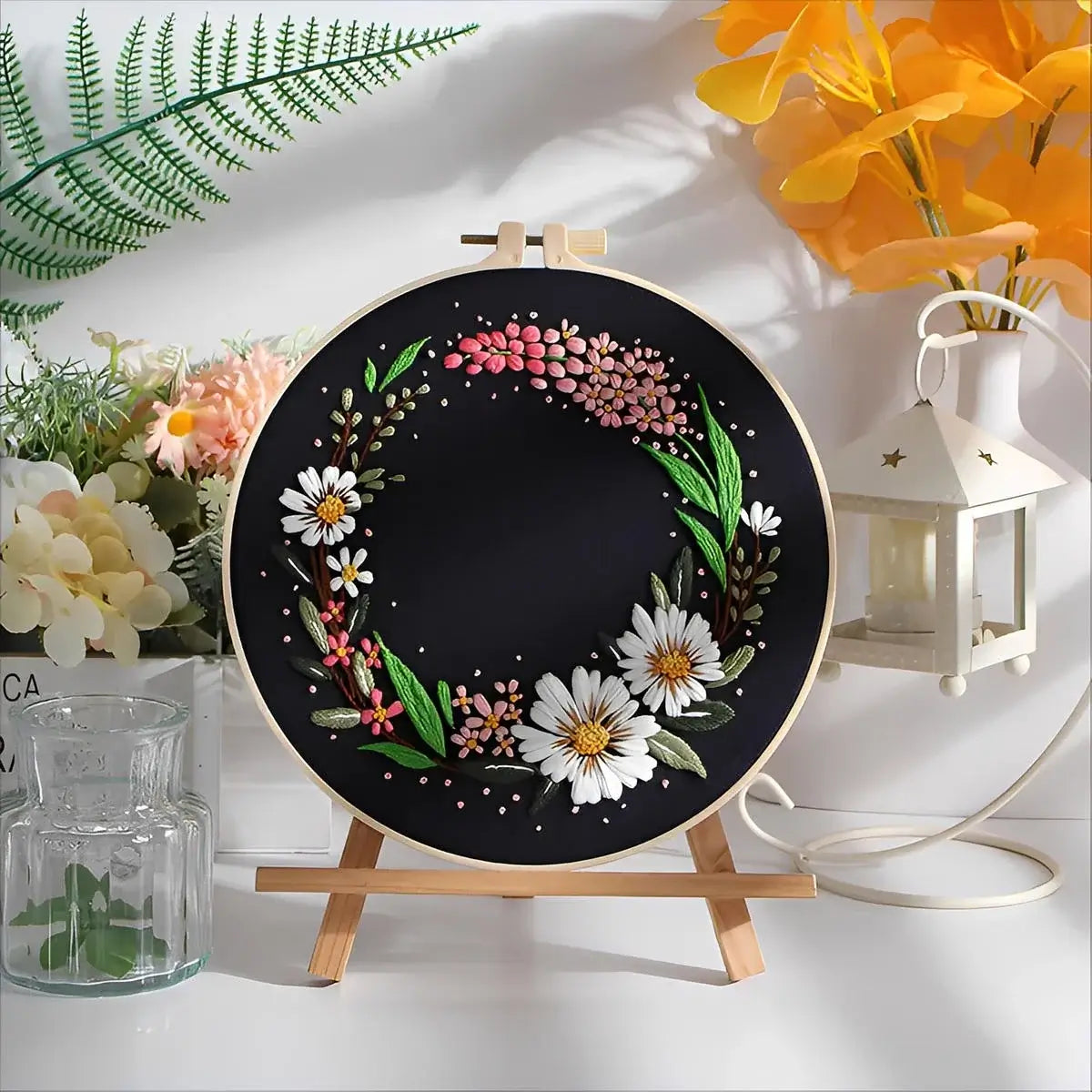 CraftHoop Twilight Petals Embroidery Kit