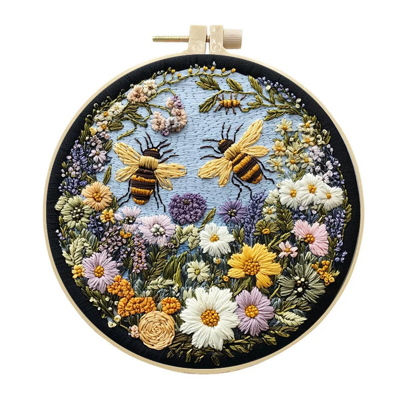 CraftHoop Buzz & Bloom Embroidery Kit