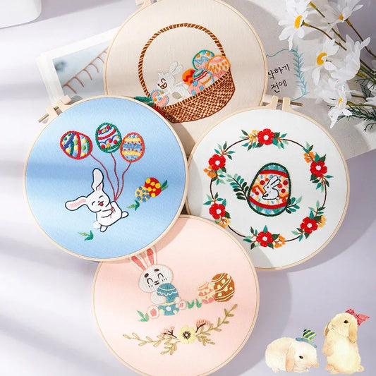 CraftHoop Easter Blooms Embroidery Kit