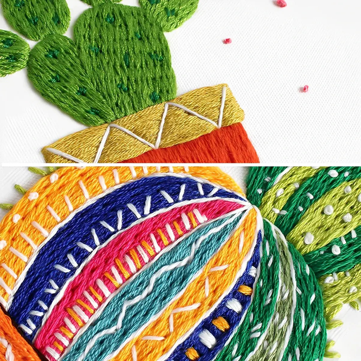 CraftHoop Cactus Humor Embroidery Kit