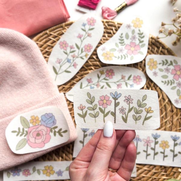 Colorful Stick & Stitch Patterns β Water-Soluble Transfers