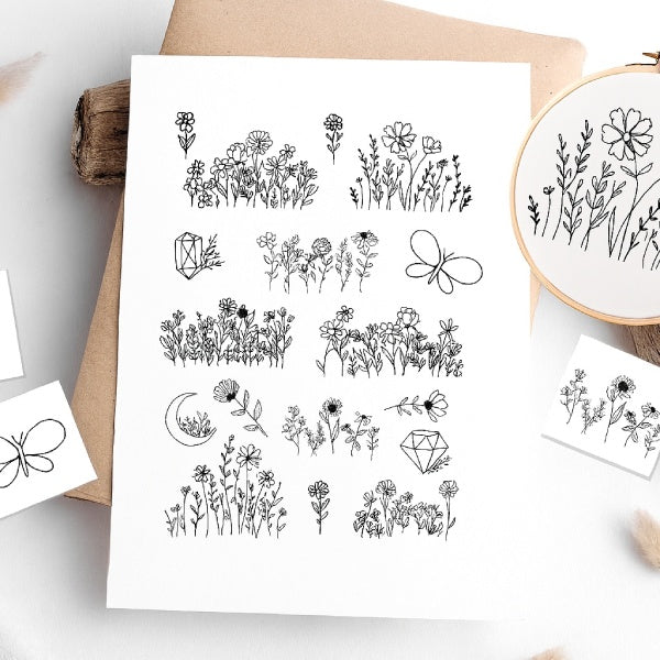 Stick & Stitch Patterns – Water-Soluble Transfers