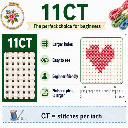 CraftHoop Wildflower Books Cross Stitch Kit