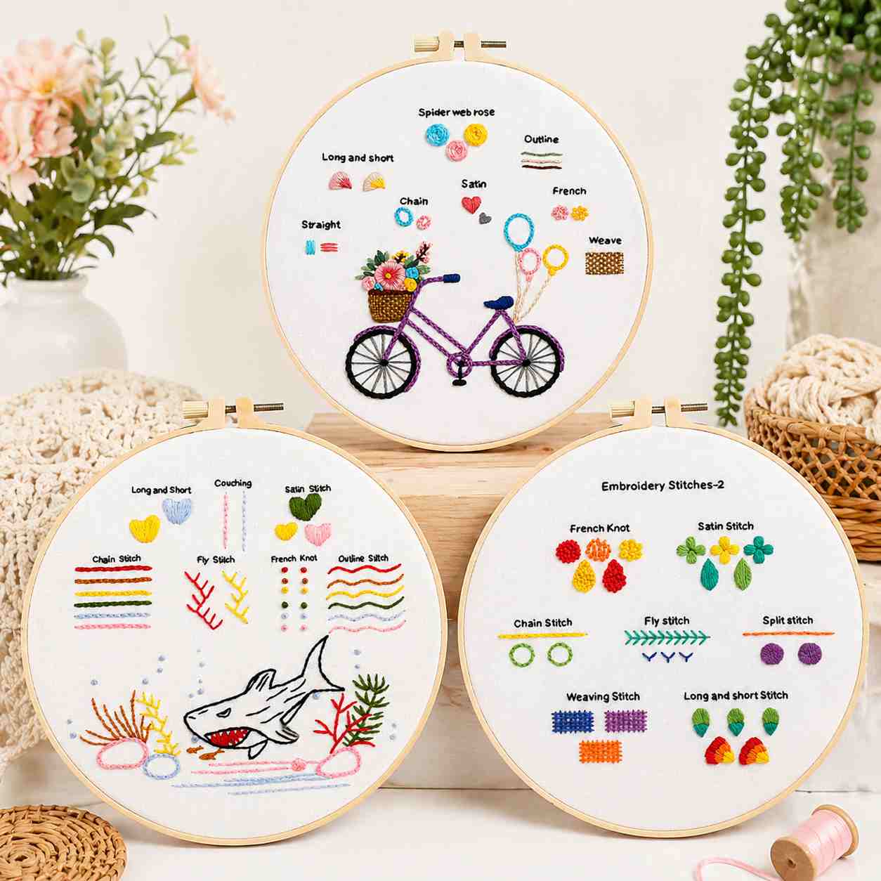 CraftHoop Beginner Stitch Sampler Kit – Clearance Find