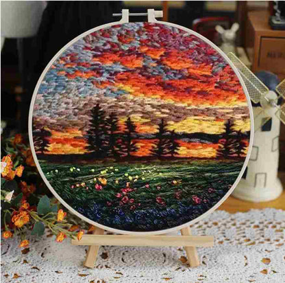 CraftHoop Landscape Embroidery Kit