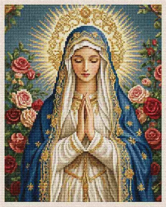 CraftHoop Virgin Mary Cross Stitch Kit