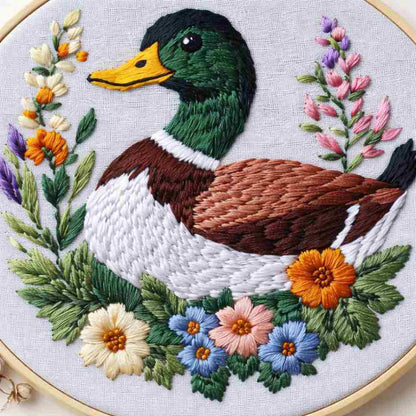 CraftHoop Peaceful Duck Embroidery Kit