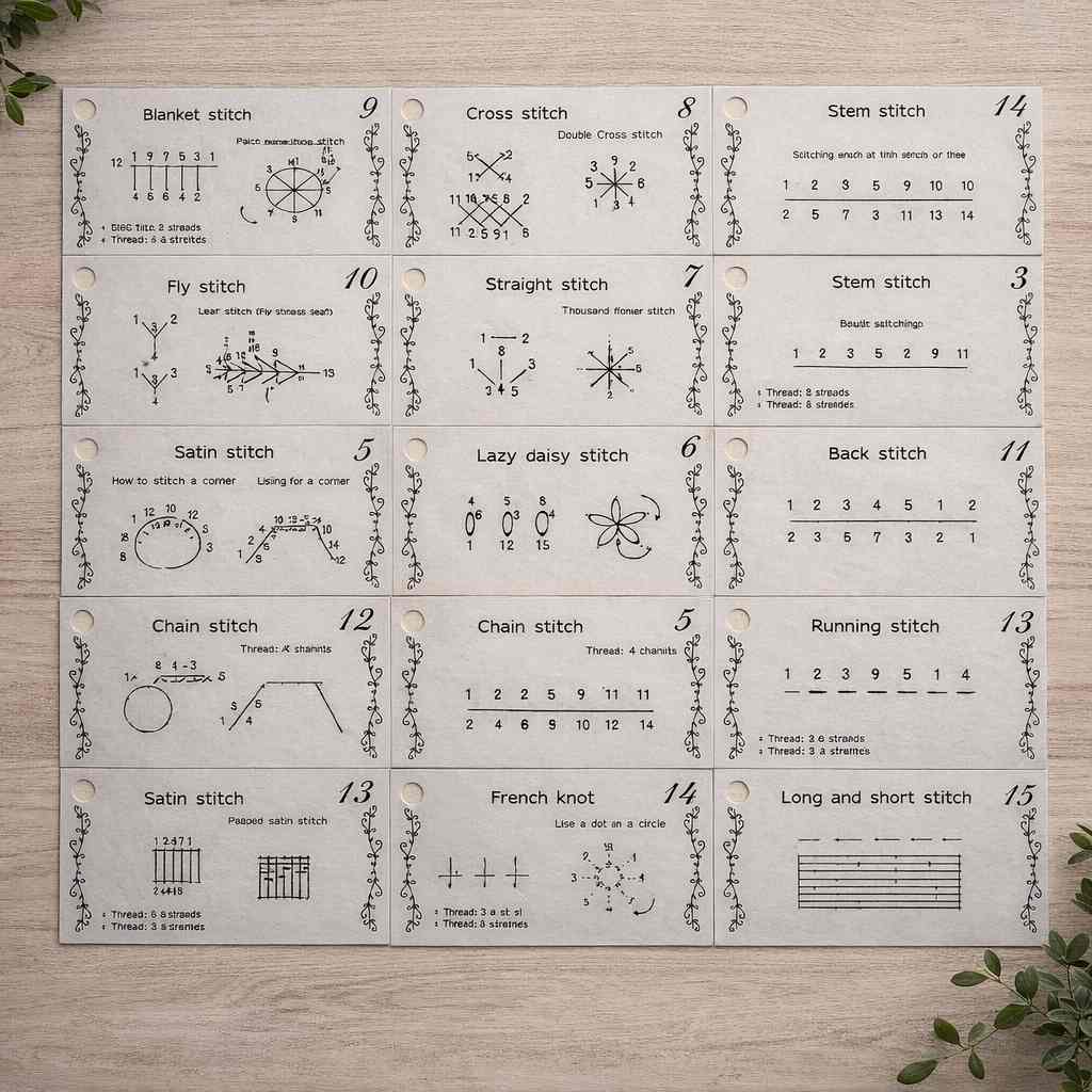 CraftHoop Stitch Book & Practice Set (15 or 30 Stitches)