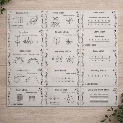 CraftHoop Stitch Book & Practice Set (15 or 30 Stitches)