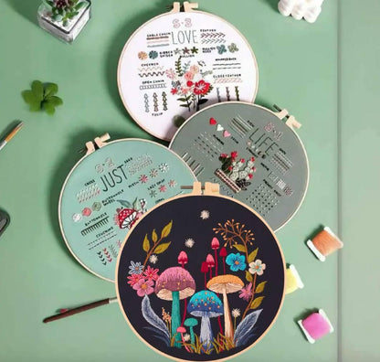 CraftHoop 3-Piece Learn & Stitch Kit