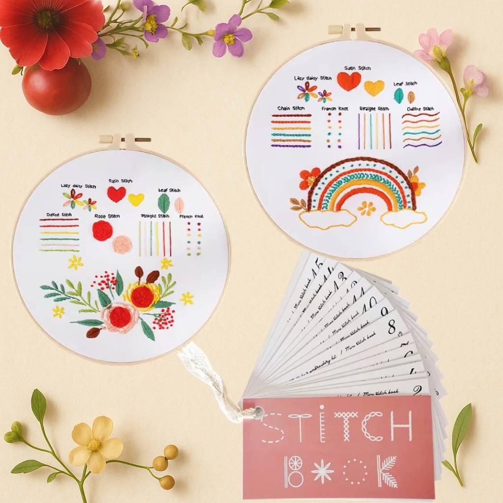 CraftHoop Japanese-Inspired Stitch Book & Learning Practice Set