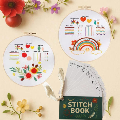 CraftHoop Japanese-Inspired Stitch Book & Learning Practice Set