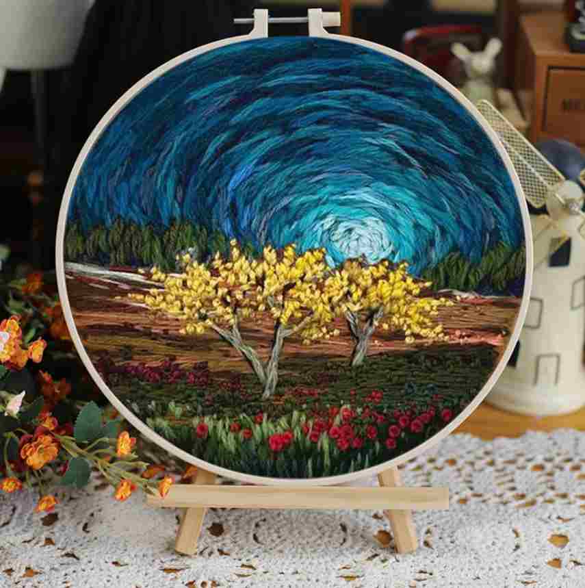 CraftHoop Landscape Embroidery Kit