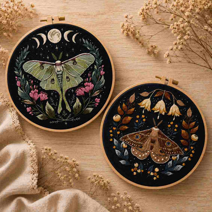 CraftHoop Moonlight Bugs Embroidery Kit