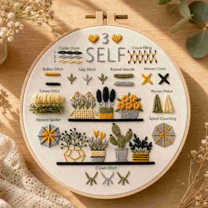 CraftHoop “Love Yourself” Beginner Embroidery Kit