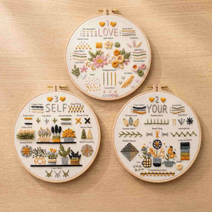 CraftHoop “Love Yourself” Beginner Embroidery Kit