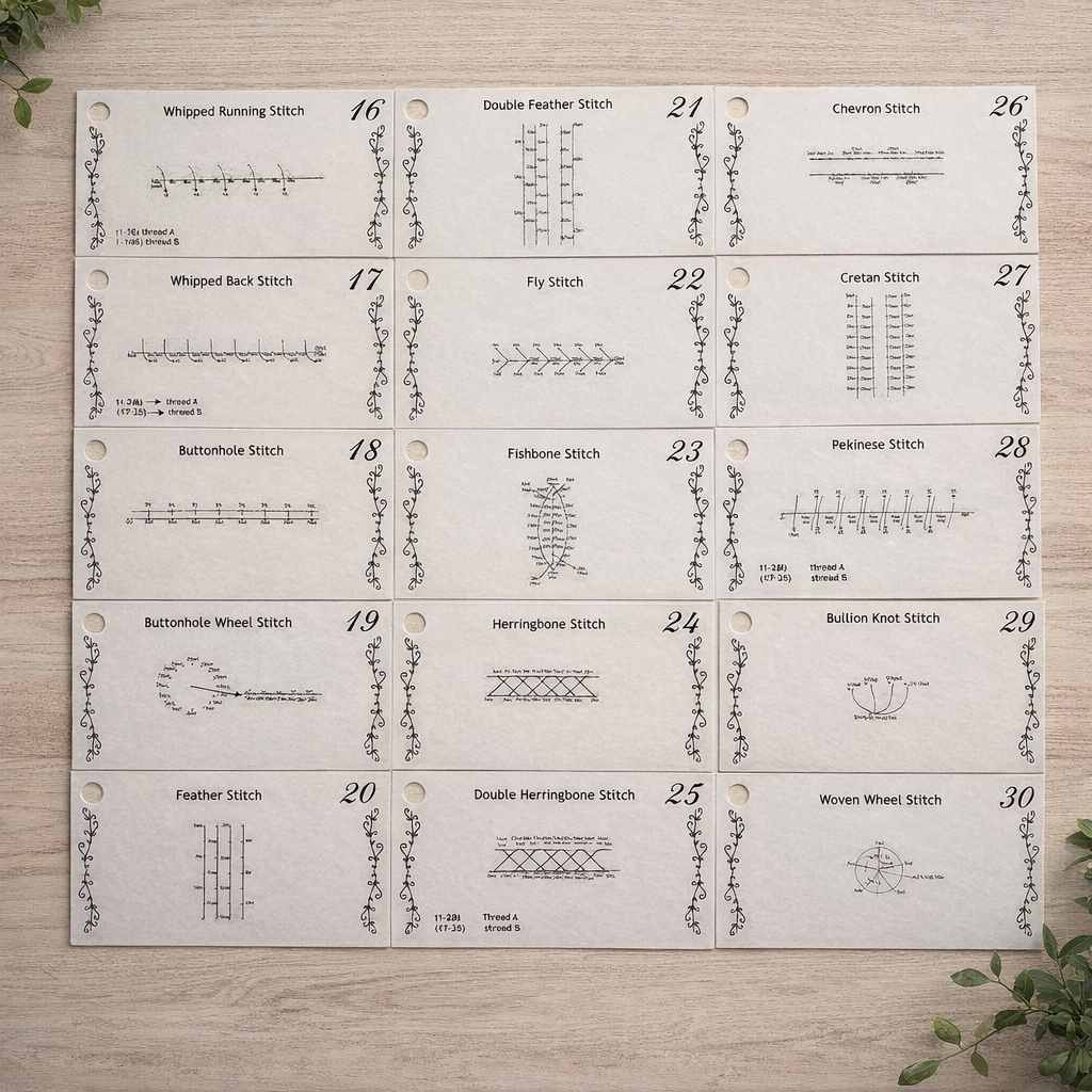 CraftHoop Stitch Book & Practice Set (15 or 30 Stitches)