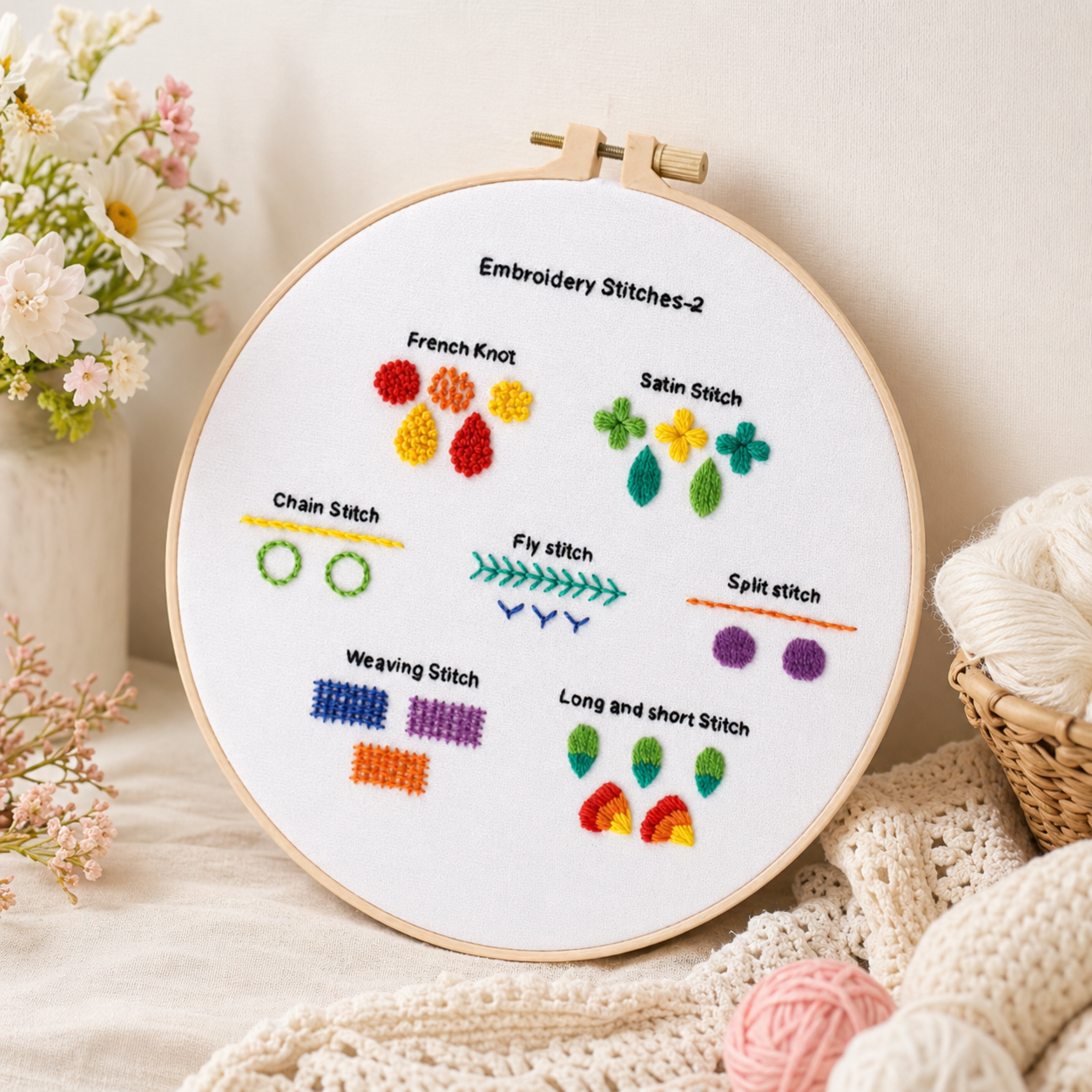 CraftHoop Beginner Stitch Sampler Kit – Clearance Find