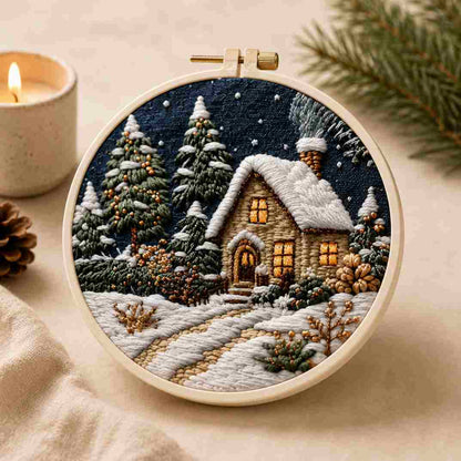 CraftHoop Winter Snowland Embroidery Kit