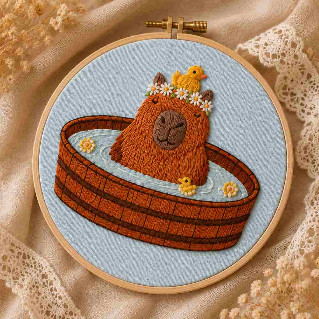 CraftHoop Woodland Friends 3-Piece Embroidery Kit