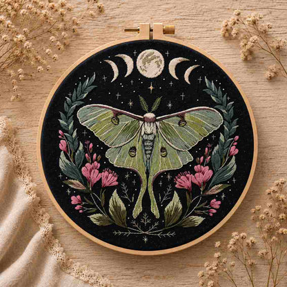 CraftHoop Moonlight Bugs Embroidery Kit